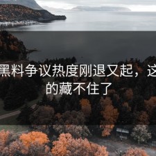 明星黑料争议热度刚退又起，这次真的藏不住了