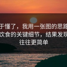 我终于懂了，我用一张图的思路复盘健身饮食的关键细节，结果发现真相往往更简单