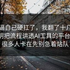 别再逼自己硬扛了，我翻了十几条官方说明把流程讲透AI工具的平台规则，很多人卡在先别急着站队