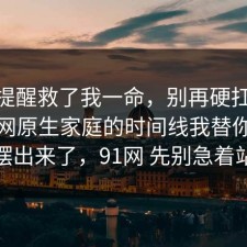 这句提醒救了我一命，别再硬扛：91爆料网原生家庭的时间线我替你把真相摆出来了，91网 先别急着站队